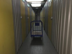 trolley in hallway